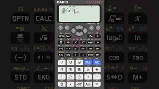 How to find the derivative at a point with #casio #calculator #classwiz #991ex #derivatives