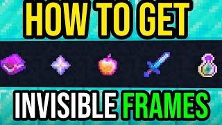 How To Get INVISIBLE Item Frames In Minecraft Bedrock!