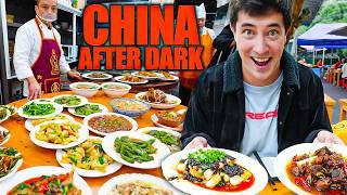 Chinese Street Food After Dark  100X SPICY Sichuan Street Food in Chengdu, China!