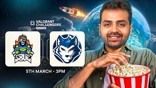 S8UL Vs RGE | VALORANT Challengers South Asia 2025 Split 1 - Day 2  | #Watchparty | Aajao !!