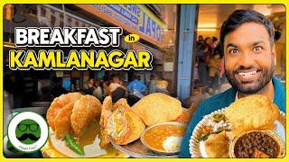 Breakfast in Kamla Nagar | Delhi Street Food | Om Di Hatti, Sharma Kachori & More | Veggie Paaji