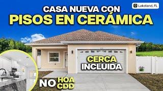 Casa NUEVA con ACABADOS DE LUJO en LAKELAND,FL $315,000