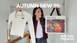 WHAT I BOUGHT IN NYC  NEW IN AUTUMN PIECES  NEW YORK PURCHASES | ARITZIA HAUL