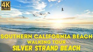 4K Southern California Beach Walking Tour: Silver Strand Beach, Oxnard, Ventura County