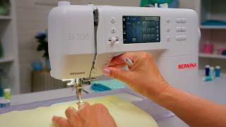 Adjusting stitch width, stitch length, thread tension etc. with the BERNINA 335 and 325