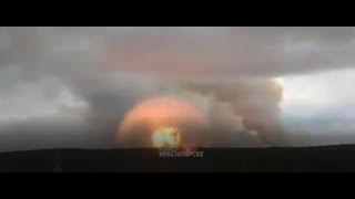 Explosion at Ammunition Depot in Russia, Achinsk