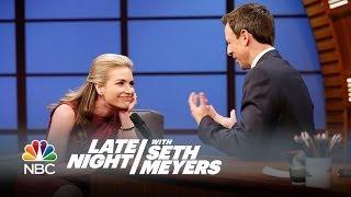 Piper Perabo and Seth's Interesting First Meeting - Late Night with Seth Meyers