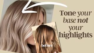 How to Fix a Brassy Base Color + Have  Bright Blonde Highlights