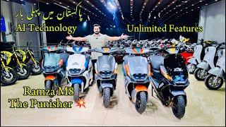 RAMZA M8 AI Technology || Best Scooter Of Pakistan || ALI KHAN AUTO COMPANY with Aero Space Tech