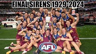 VFL/AFL Grand Finals 1929-2024 (Final Siren)