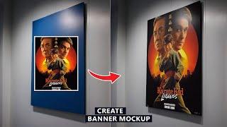 Create Editable Banner Mockup in Photoshop   Tutorial for beginners