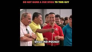 DO NOT HAND A CUE STICK TO EFREN REYES LIKE THIS