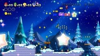 New Super Mario Bros. U -- It's Raining Coins in Spinning-Star Sky