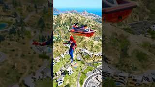 GTA 5 Spiderman Falling off Highest - Funny Moments & GTA 5 Gameplay Fails