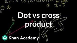 Dot vs. cross product | Physics | Khan Academy