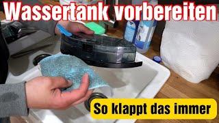 Wassertank bei Saugrobotern einsetzen | So geht es richtig!