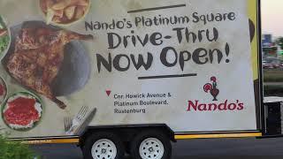 Mobile billboard light box trailers - Nandos