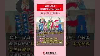 加拿大禁止边境换签证flagpole！学签、工签都不能再换了！#加拿大边境工签#加拿大边境换签#边境工签#加拿大签证#签证#边境#flagpole#美加边境#学签#移民留学咨询#加拿大持牌移民顾问