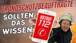 112 Notrufnummer | Das solltest Du als Brandschutzbeauftragter wissen #Brandschutzdozenten