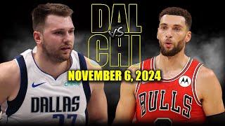 Dallas Mavericks vs Chicago Bulls Full Game Highlights - November 6, 2024 | 2024-25 NBA Season