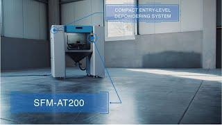 Depowdering system SFM-AT200 by Solukon product video