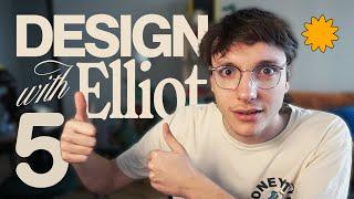 Watch me Design a COOL POSTER! | Design With Elliot #5