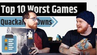 Top 10 Worst Games in Quackalope's Collection - BoardGameCo Edition