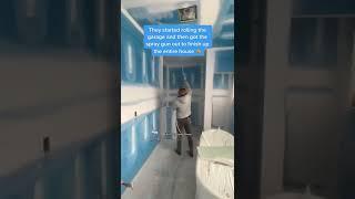 Drywall complete and time to prime the walls!!