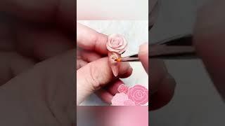 How to Make 3D 4D Acrylic Roses | Learn  Nail Art At Home | Quick And Easy #NailArt Tutorial #Shorts