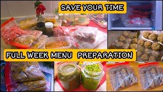 Pakistani weakly Meal planning | Full week lunch & dinner menu preparation with tips & tricks