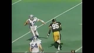 Greg Lloyd Multiple Dirty Hits vs Seahawks | 1991 Steelers vs Seahawks