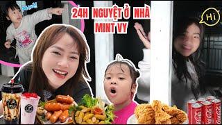 Thử Thách 24H Nguyệt Ở Nhà Mint Vy Và Mẹ Hà Hà Hí