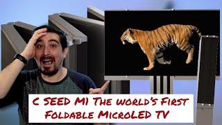 C SEED M1 The First Foldable Micro LED TV