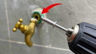 Many plumbers have become extremely famous thanks to these secrets! fix metal water lock with rivets