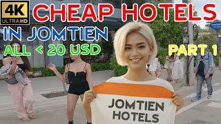 Jomtien Cheap Hotels all under 20 USD  / 700 Baht  - Part 1 - 2024 Pattaya Thailand