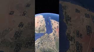 蘇伊士運河航海路線帶你一鏡到底#地圖#衛星地圖 #海上路線