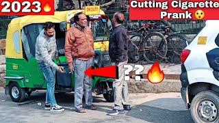 cutting People's| CIGARETTE PRANK | STOP SMOKING PUBLIC PRANK | 2023 Rabbu Vlogs | ONLY 1 IN INDIA