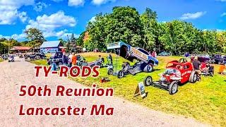 Ty-Rods 50th Old Timers Reunion at Lancaster:  HOT RODS, RACECARS. KUSTOMS & TRUCKS rolling out