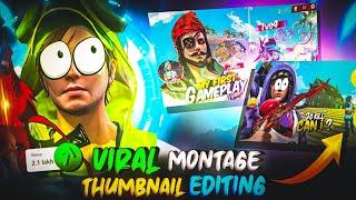 How To Edit ff Montage Thumbnail Like @Nrzzzzzzzz / @ZeroxFF  jaise thumbnail kaise banaye