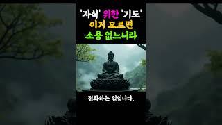 자식의 운을 여는 기도는 마음의 방향에서 시작됩니다  #부처님말씀 #명언 #자기수행 #자식기도 #자식교육 #석가모니인생조언