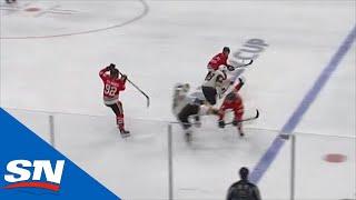 Slater Koekkoek Catches Mark Stone With Big Interference Hit