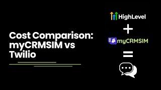 Cost Comparison myCRMSIM vs Twilio