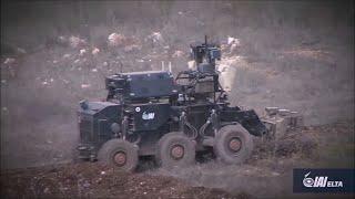 Israeli advance Unmanned Ground Vehicles in action.