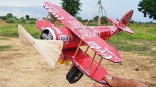 Making Airplane From Coca Cola Can - DIY Craft at Home