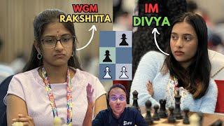 This game shows how strong Divya Deshmukh actually is | Rakshitta vs Divya | World juniors 2024