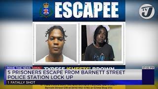 5 Prisoners Escape from Barnett Street Police Station Lock-up | TVJ News