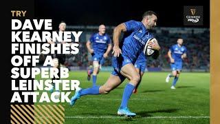 Dave Kearney finishes off a superb Leinster attack