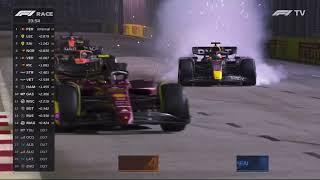 Massive lockup from Max Verstappen Singapore GP #f1 #formula1 #shorts