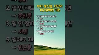 부자, 중산층, 서민의 가장 명확한 기준 | 인생영양제 | 인생비타민 | 행복한인생
