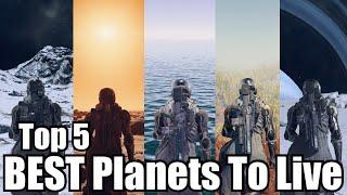 Top 5 BEST Planets To Live On In Starfield | Starfield